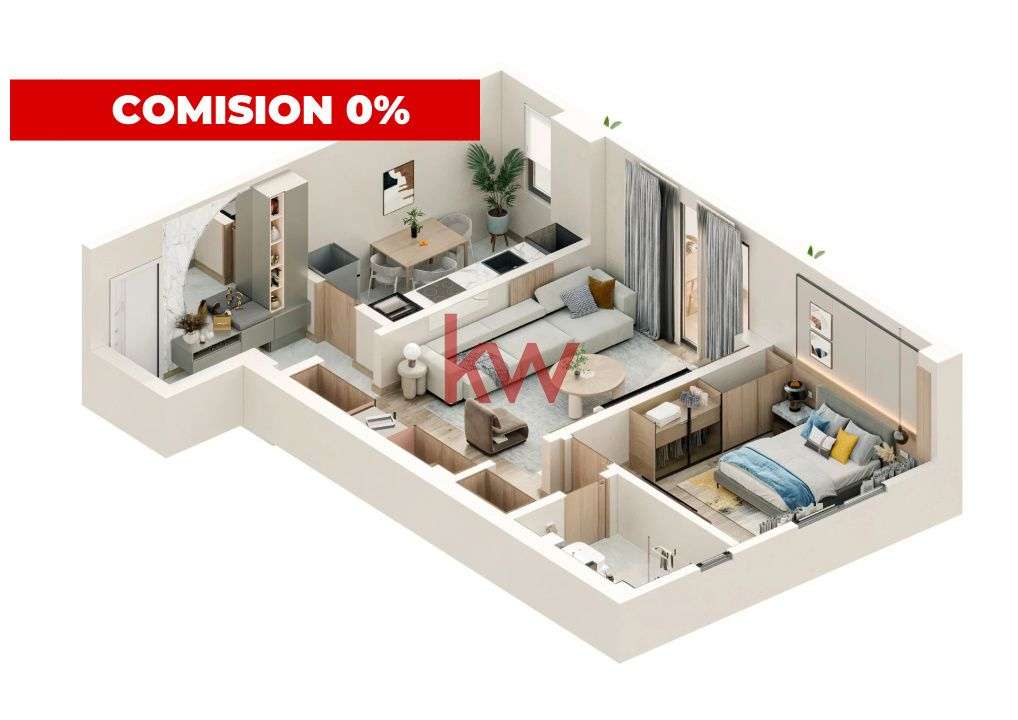 Apartament 2 camere 56 mp | Bloc nou | Parcare inclusa — fotografia 1