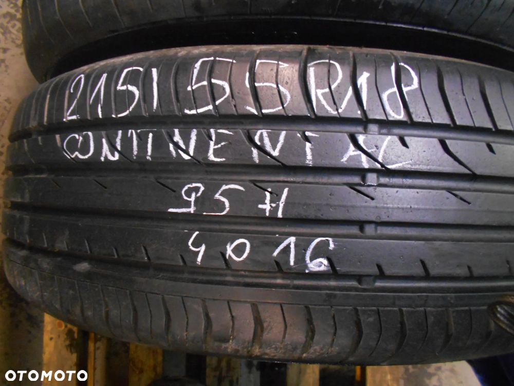 OPONY 215/55R18 CONTINENTAL CONTI PREMIUM CONTACT 2 XL DOT 4016  7.6MM - 3