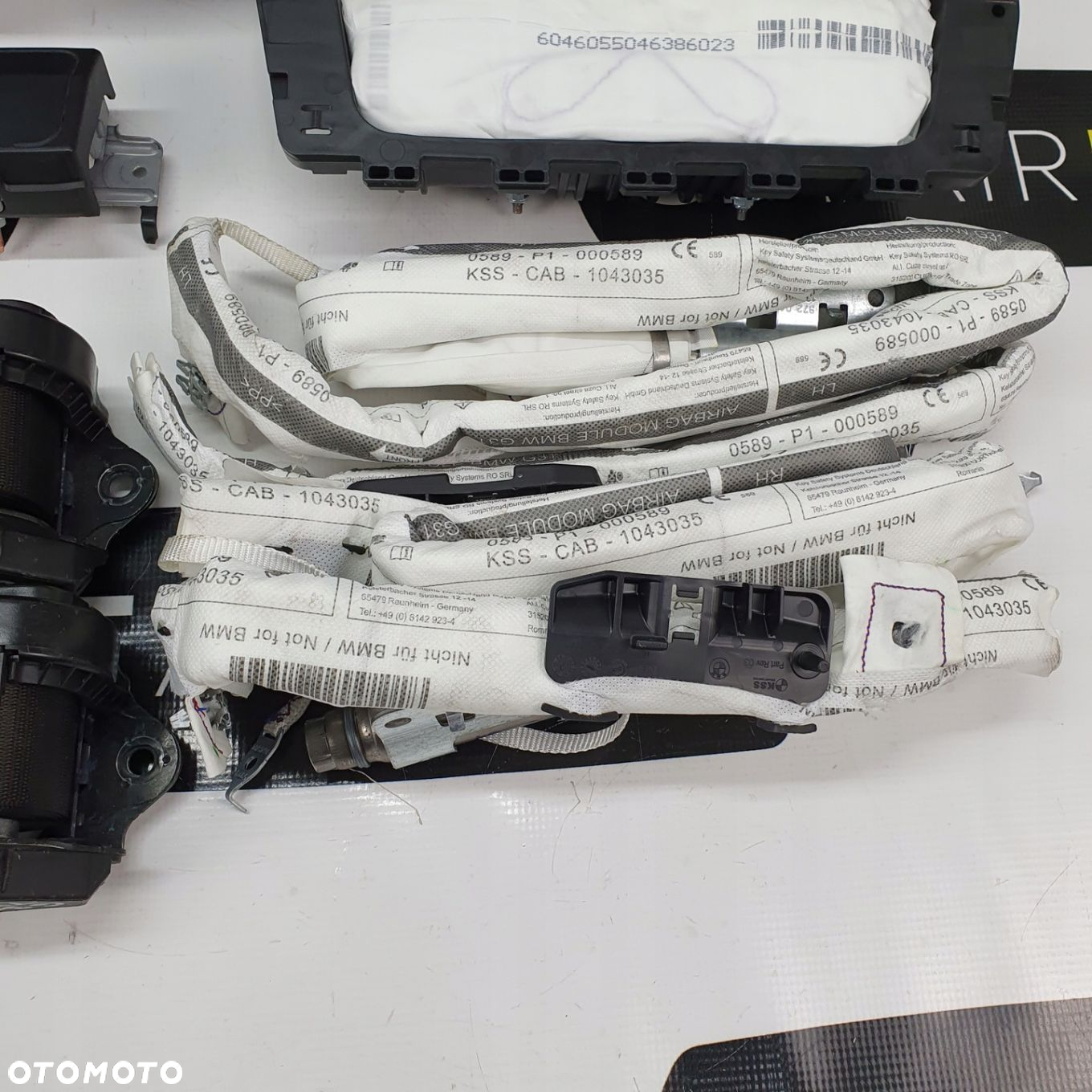 BMW G30 G31 DESKA ROZDZIELCZA KONSOLA KOKPIT PULPIT PODUSZKI AIRBAG AIR BAG PASY KIT SET - 11