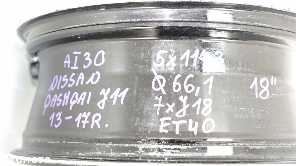 FELGI ALUMINIOWE NISSAN QASHQAI J11 13R- 5X114,3 7JX18 - 16