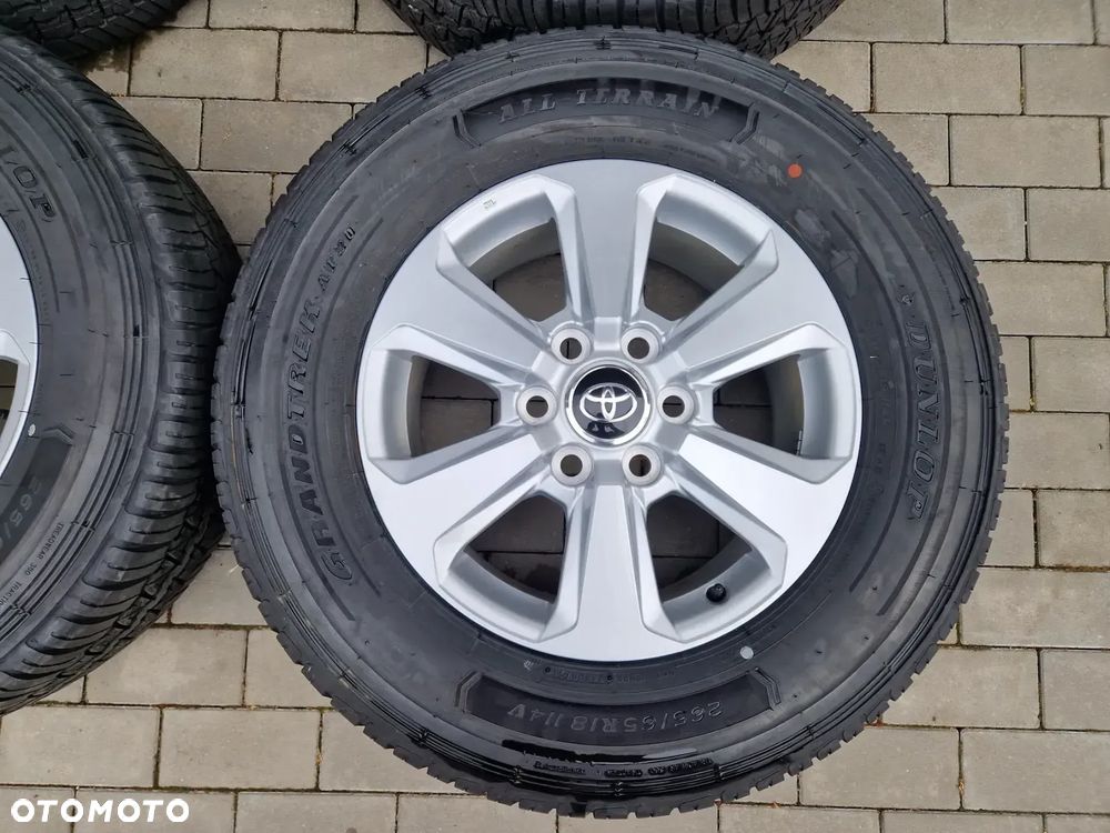KOŁA CAŁOROCZNE TOYOTA LAND CRUISER 300 DUNLOP GRANDTREK ALL-TERRAIN AT30 114V  M+S 07/21, 265/65/R18, 7,5Jx18 ET60 6x139,7 - NOWE ORYGINALNE - 4