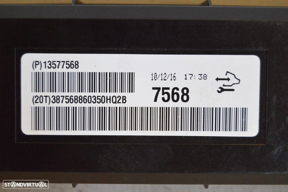 CENTRALINA ECU COMANDO SISTEMA CONTROLO AR CONDICIONADO AC CLIMATRONIC GM13577568 13577568 OPEL INSIGNIA A G09 TOURER 2.0 CDTI 130CV A20DT - 3