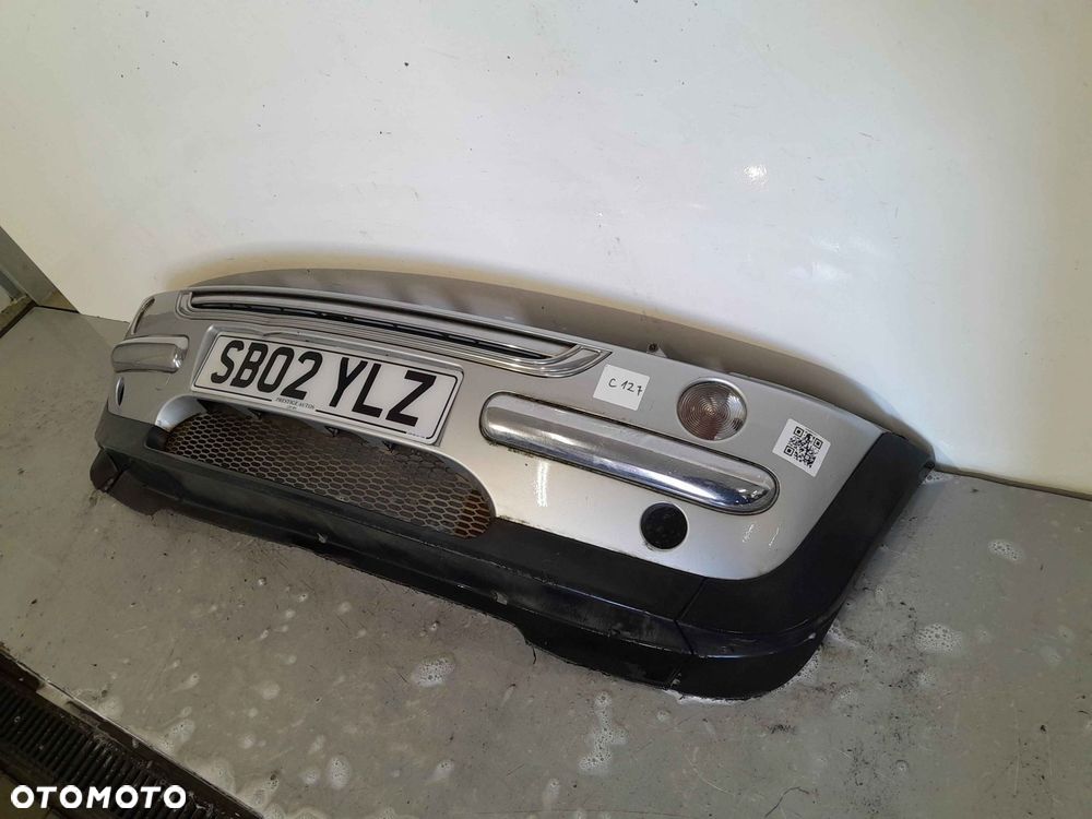 ^ ZDERZAK PRZÓD PRZEDNI MINI COOPER 1 I R50 SREBRNY - 3