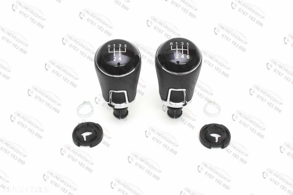 Nuca schimbator piele sau plastic  VW Passat B6,CC,3C,B7 5 sau 6 viteze - 5