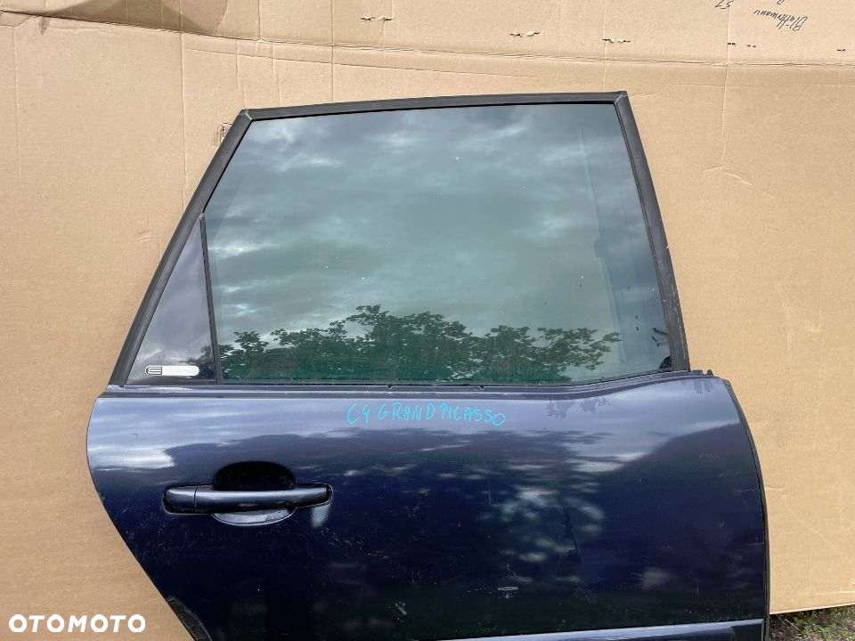 CITROEN C4 GRAND PICASSO DRZWI PRAWE TYLNE PRAWY TYŁ KOMPLETNE KLAMKA SZYBA ZAMEK - 2