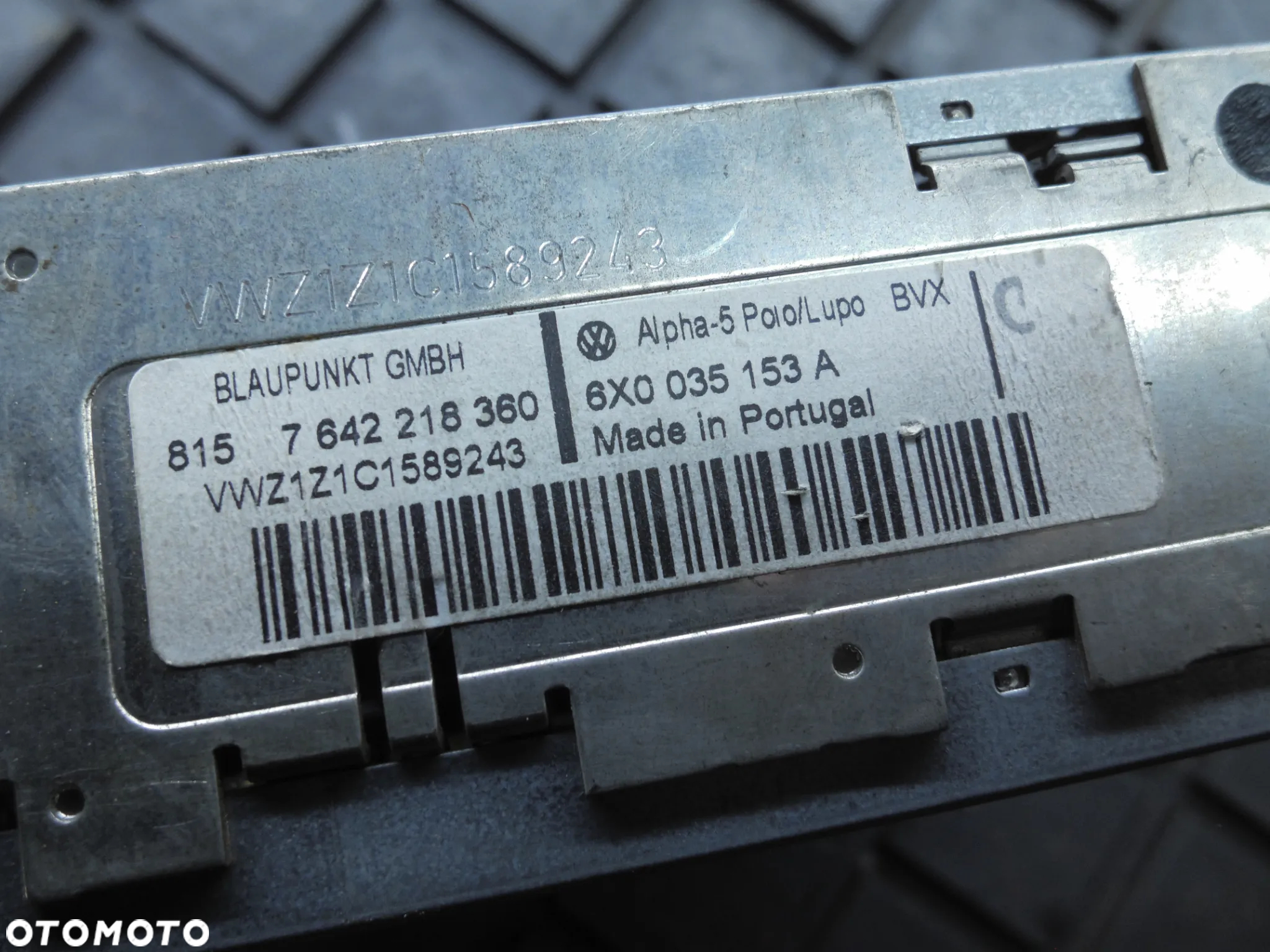 RADIO FABRYCZNE VW POLO IV 6X0035153A LUPO T5 - 2