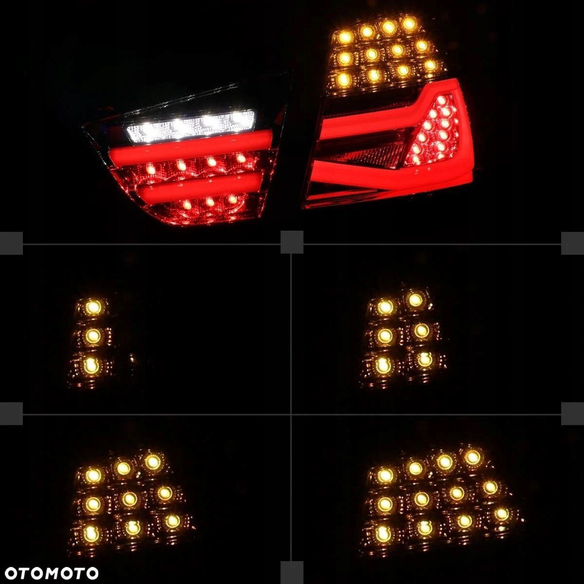 Lampy tyl ne kpl Led Bar Neon DTS Smoke Bmw 3 e90 sedan Lift Lci FL 08-12 - 5