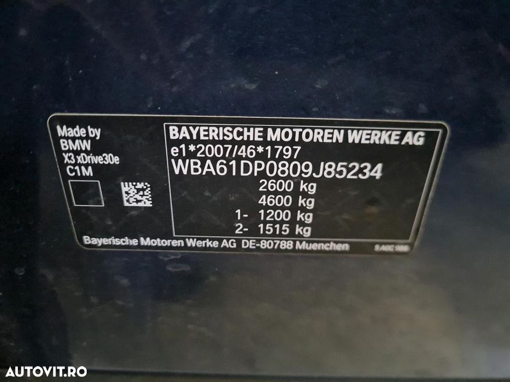 BMW X3 xDrive30e AT PHEV - 10