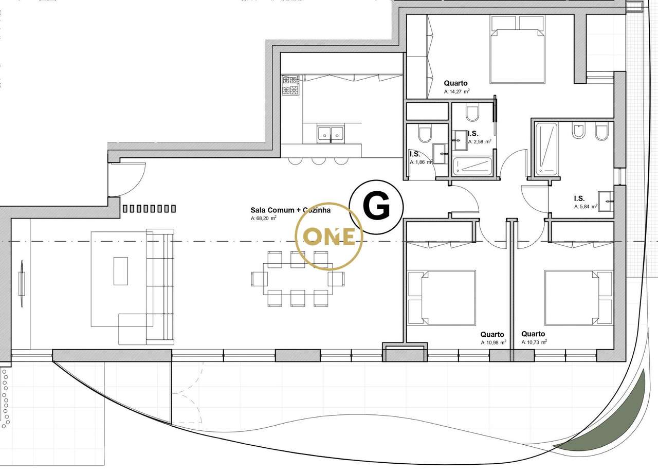 Apartamento T3 de Luxo em Fraião - Grande imagem: 4/36