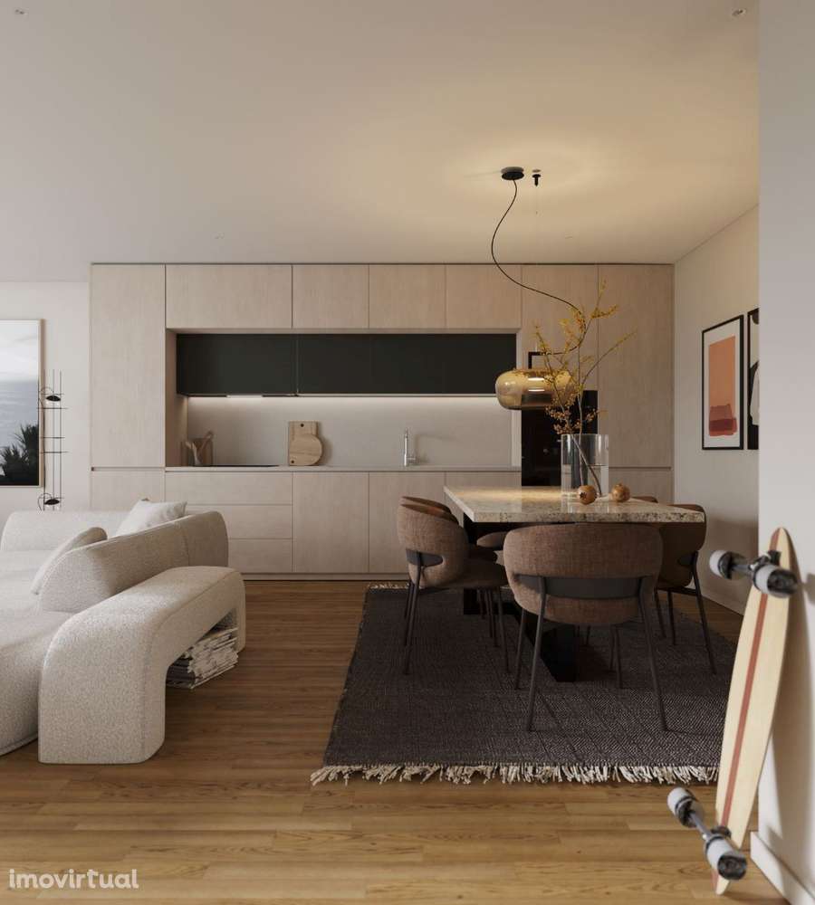 T2 Novo com Terraço e Lugar de Garagem em Vila Nova de Gaia - Grande imagem: 2/14