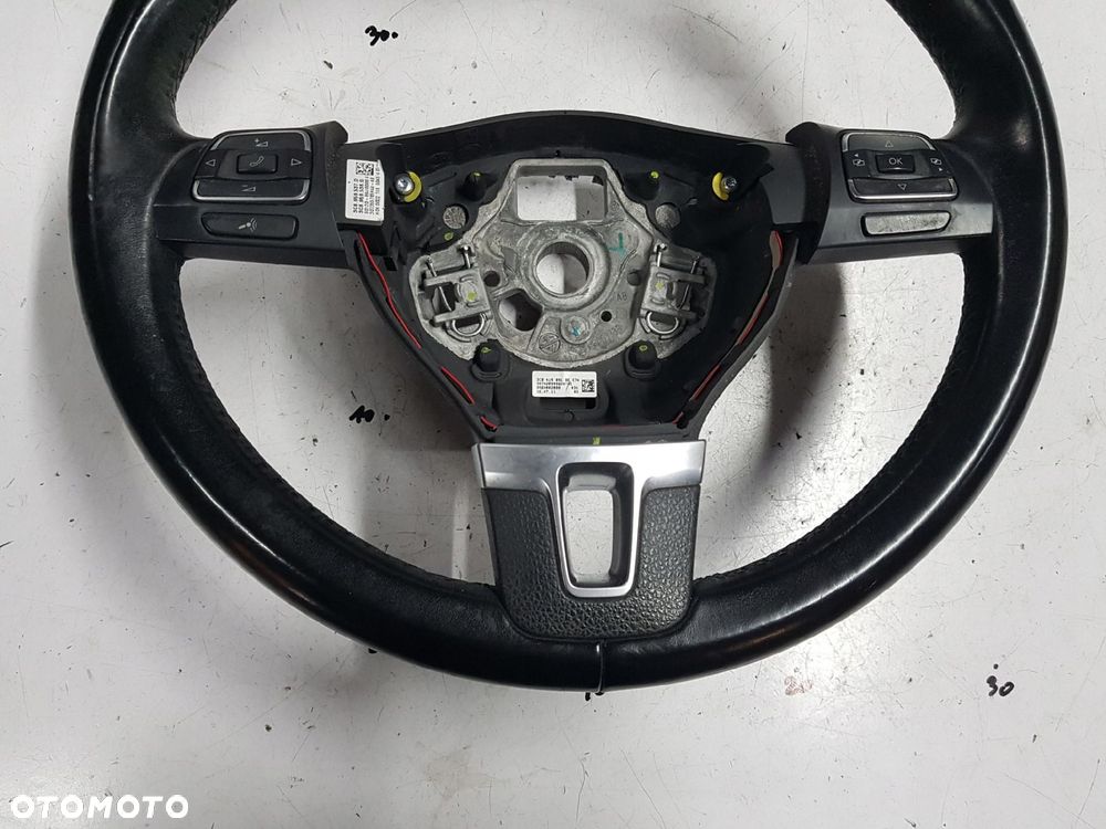 VW PASSAT B7 10-14r PASSAT CC GOLF VI KIEROWNICA SKÓRZANA 3C8419091BE - 5