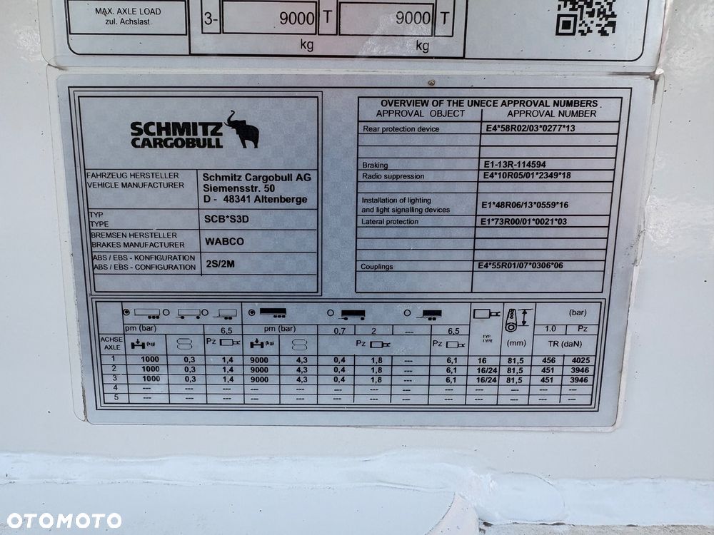 Schmitz Cargobull WYWROTKA | 26M3 | DMC 38 TON | ALCOA | DWIE OSIE PODNOSZONE | NISKA WAGA | SPROWADZONA - 24