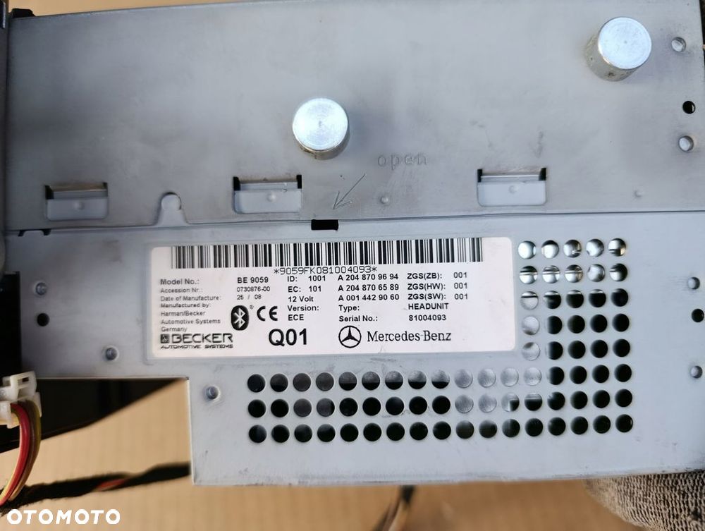 MERCEDES W204 RADIO RADIOODTWARZACZ A2048709694 - 3