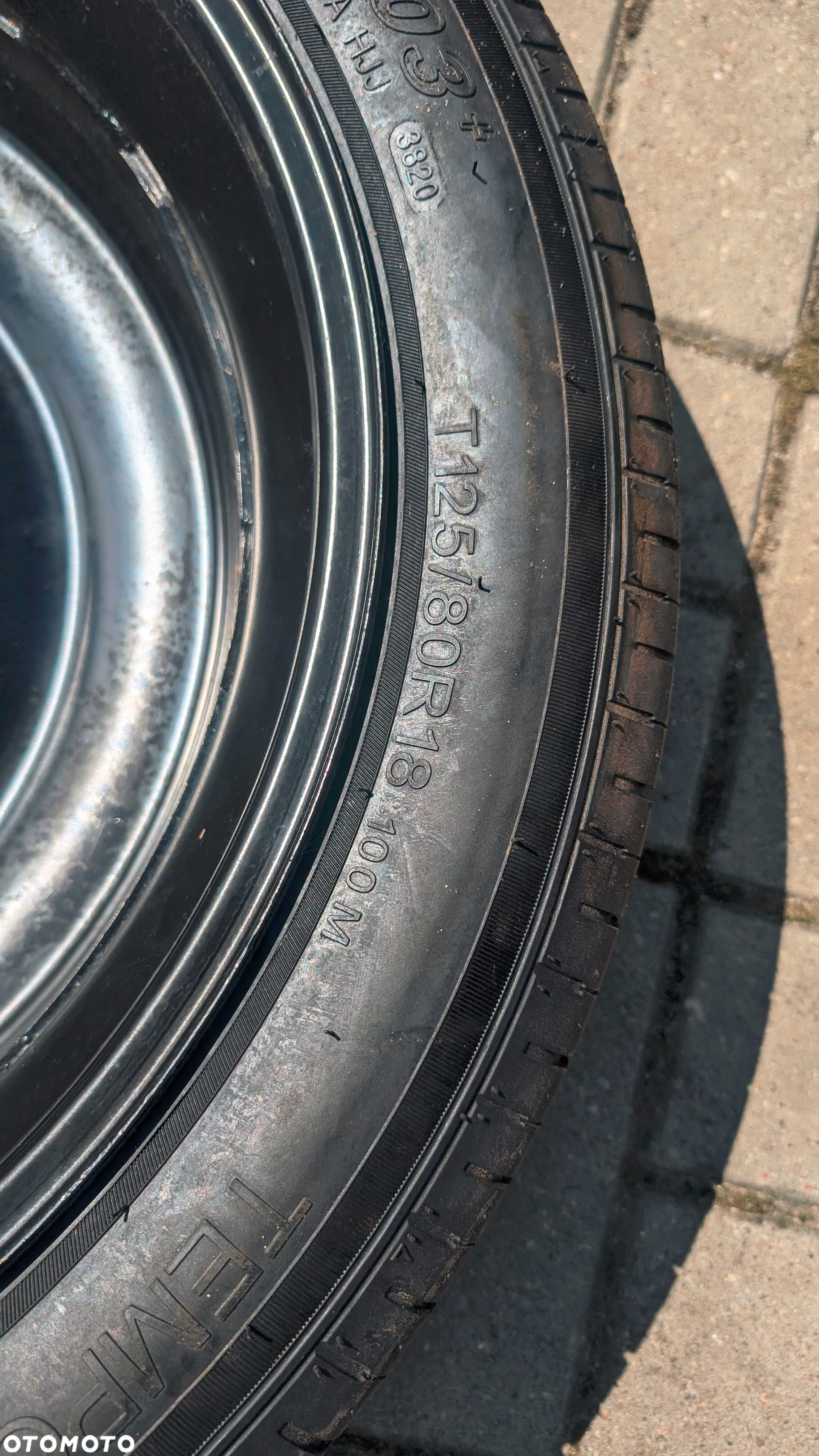 Volvo XC60 XC90 S90 V90 S60 V60 koło zapasowe dojazdówka 125/80 R18 - 5