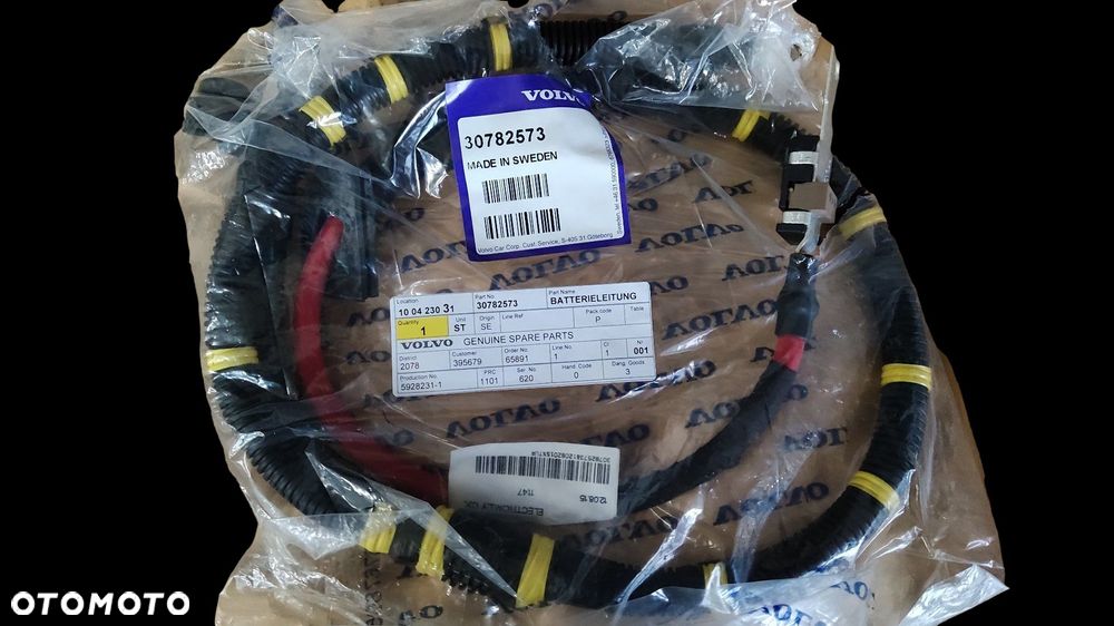 VOLVO V60 XC60 przewód akumulatora plus + 30782573 - 1