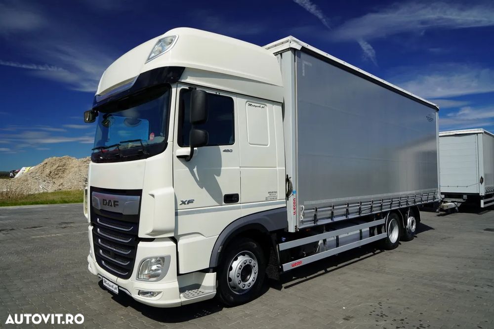 DAF XF 480 / SOLÓWKA / SSC / MEGA / I PARK-COOL / 6X2 / PUNTE RELAXABILĂ / ACOPERIȘ RELAXABIL / ȘINCĂLARE BOGIE / - 5