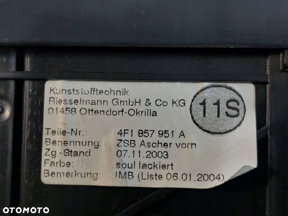 RAMKA KONSOLI ŚRODKOWA  AUDI A6 C6 4F1862533A 4F1864261E 4F1857951A - 10