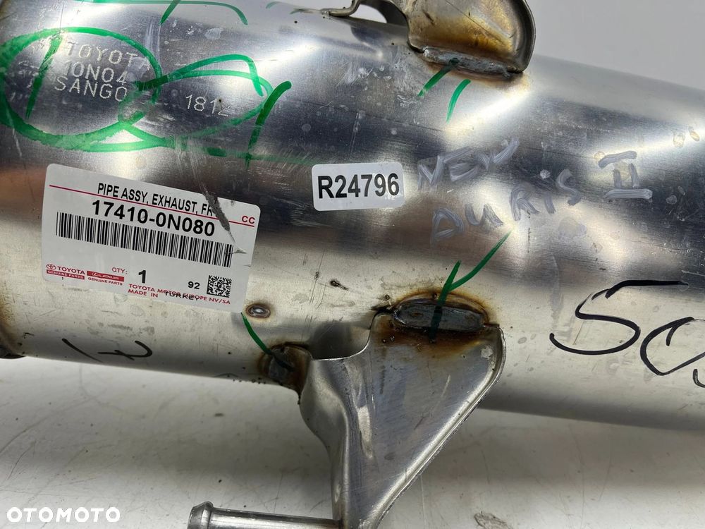 Wydech Toyota Auris 2 II E18 Corolla 12-18r. 1.4 D-4D NOWY tłumik środkowy oryginalny siatka elastyc - 9