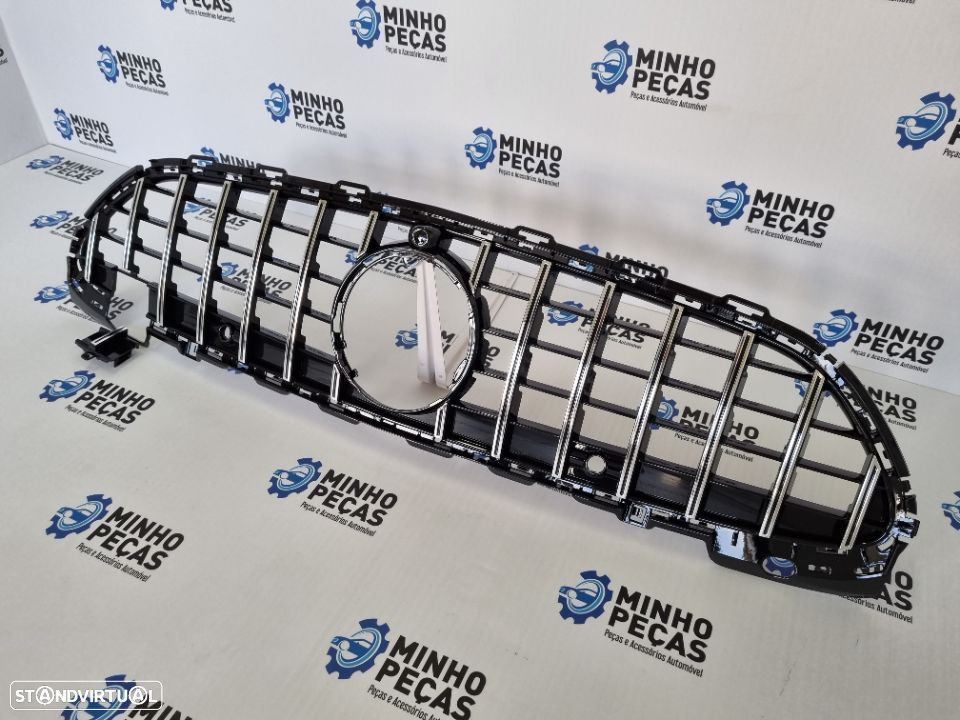 Grelha Frontal Mercedes Novo Class C (W206) GTR Cromada/Preta - 4