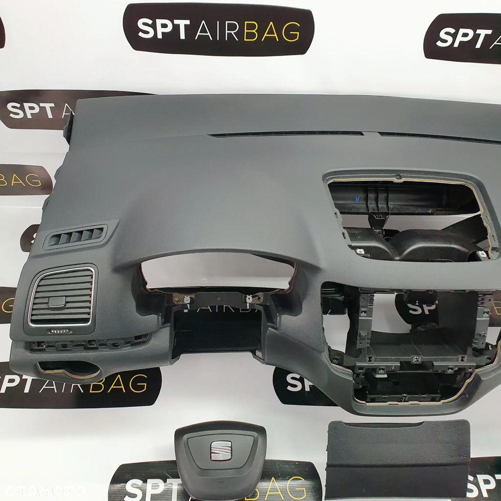 SEAT ALHAMBRA DESKA ROZDZIELCZA KONSOLA KOKPIT PULPIT PODUSZKI AIRBAG AIR BAG PASY KIT SET - 2