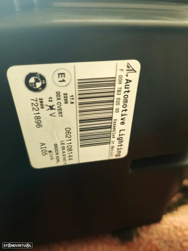 Conjunto de faróis bi-xenon direcional BMW X5 E70 lci - 9