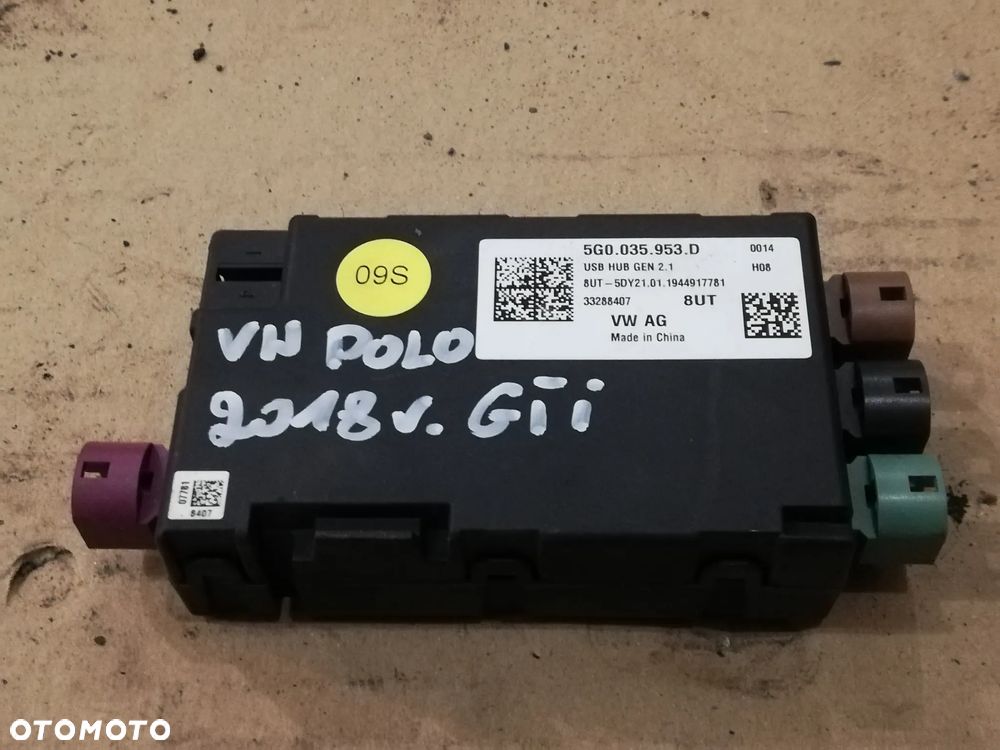 STEROWNIK MODUŁ USB 5G0035953D VW Polo 18r - 1
