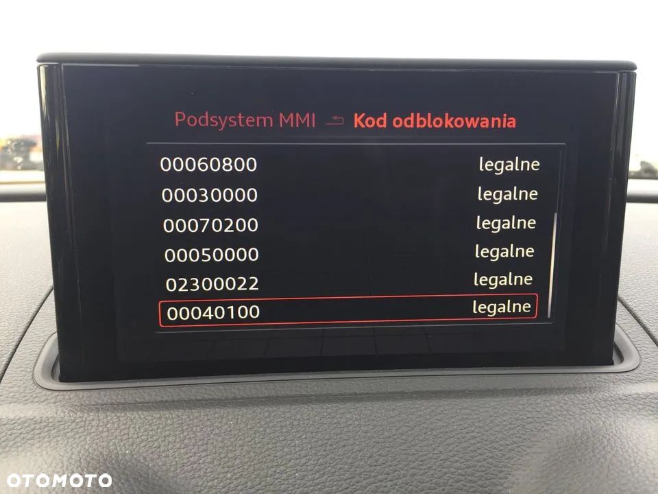Polskie Menu Konwersja USA EU Audi A3 S4 A4 S5 RS5 A5 S6 RS6 A6 Q8 Q3 Q5 SQ5 SQ7 Q7 Q8 SQ8 - 14