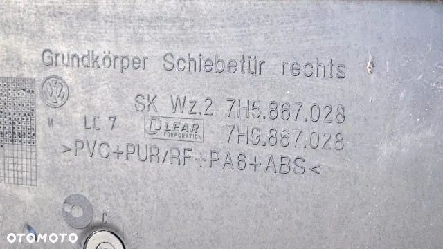 VW T5 MULTIVAN ATLANTIS tapicerka drzwi przesuwnych PRAWA LEWA 7H5867028 7H9867028 7E5867027 7E5864869A WROCŁAW - 22