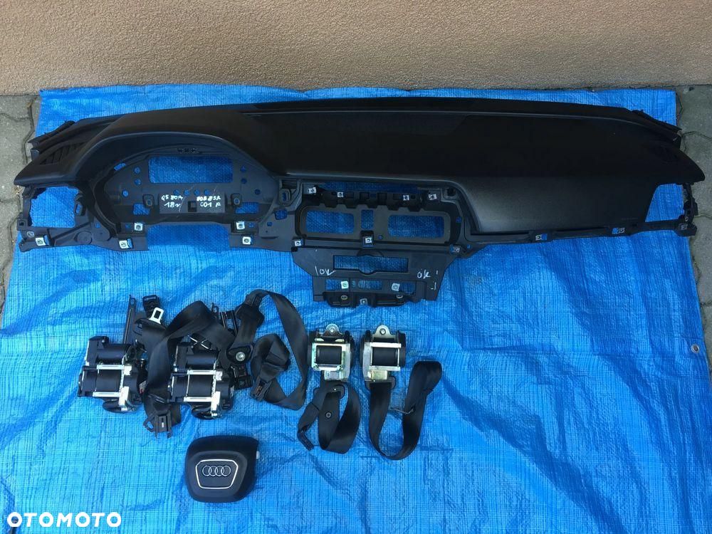 AUDI Q5 80A KONSOLA / DESKA KONSOLA / AIRBAG / PASY / PODUSZKA / ORYGINAŁ - 1
