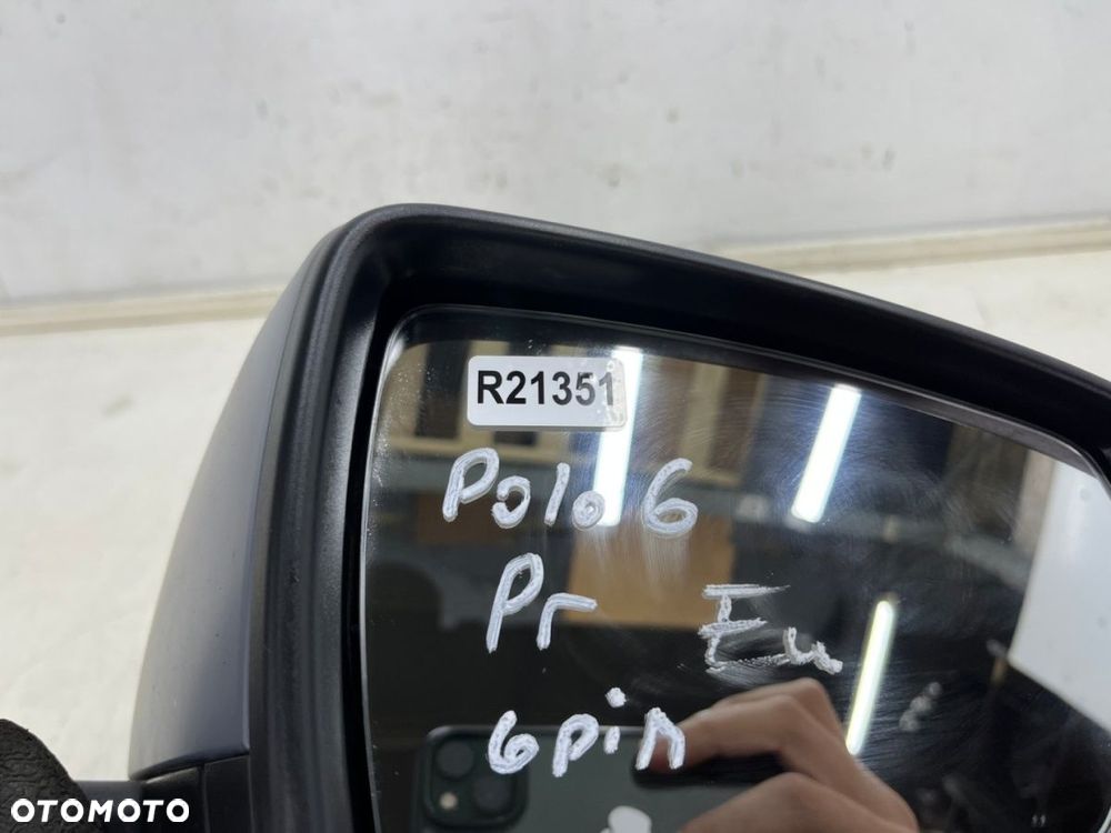 Lusterko VW Polo 6 VI 2g 17r.- PRAWE elektryczne podgrzewane 6 pin kompletne EUROPA - 13
