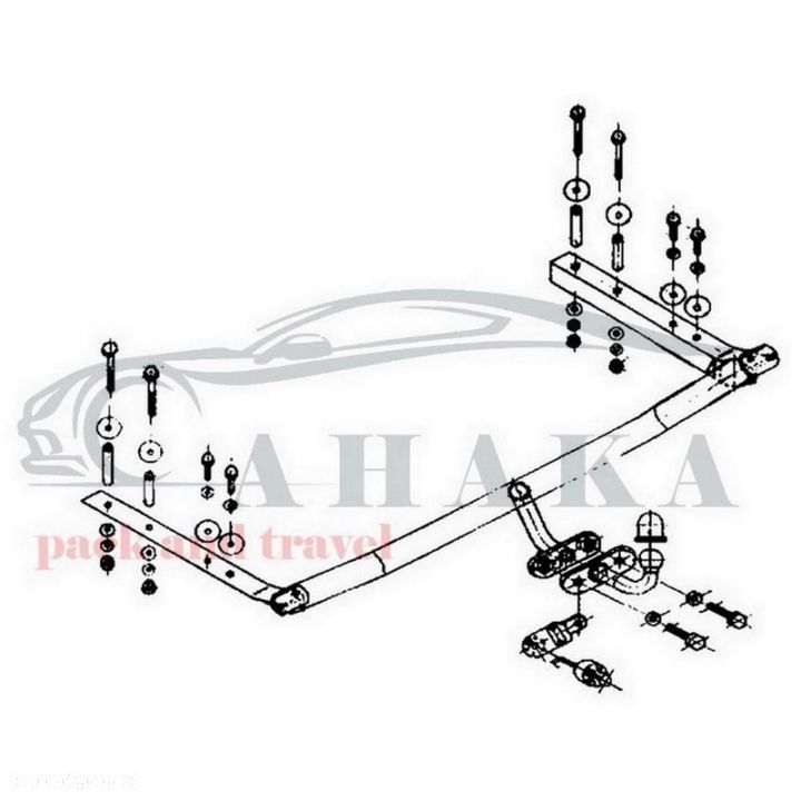 Hak Holowniczy Odkręcany Do Audi 100 Avant C3 Kombi, Quattro 1982-1991 - 2