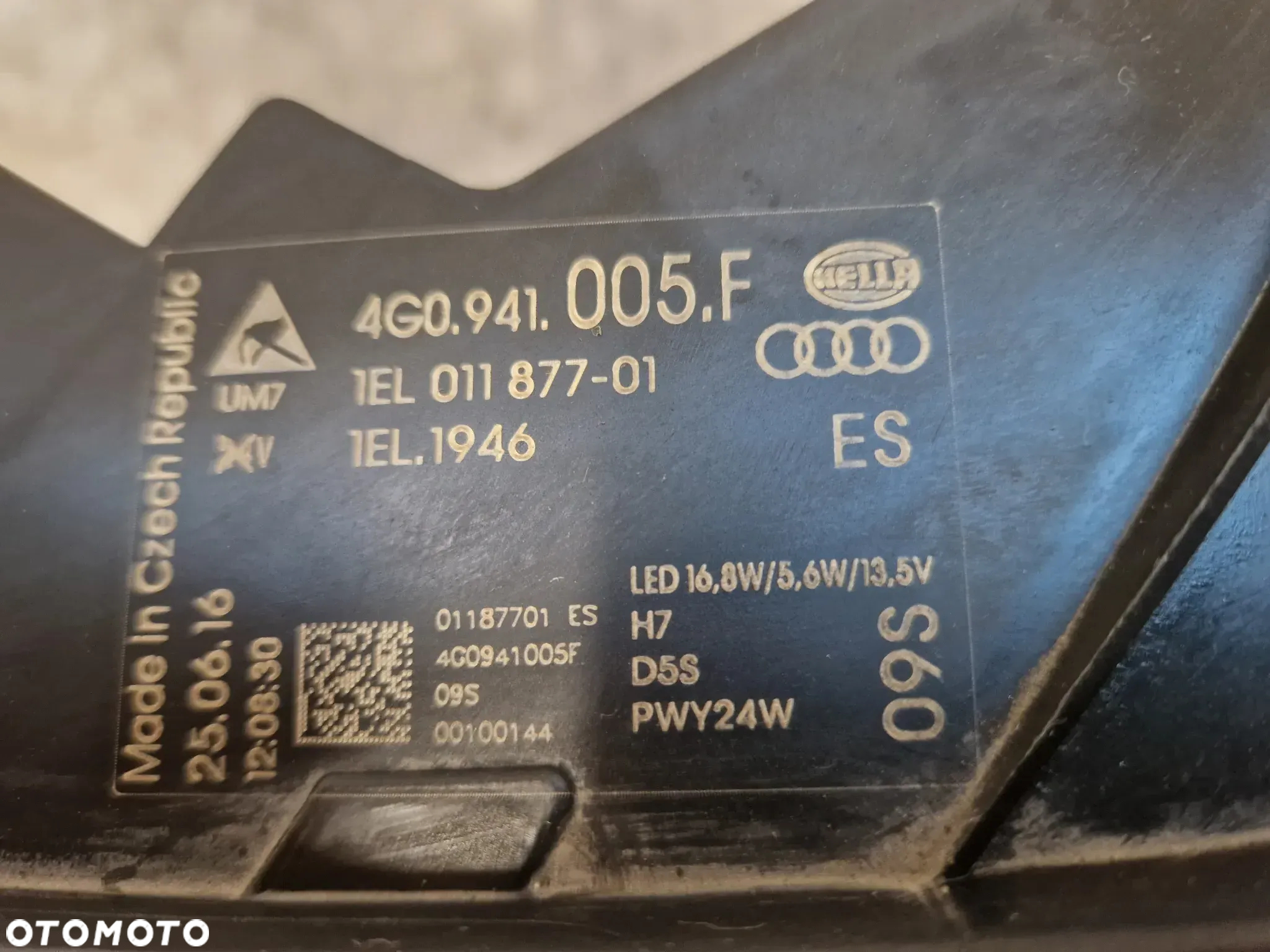 Audi A6 C7 Lift Lampa Lewa BIXENON/LED 4G0 941 005 F nieskrętna - 4