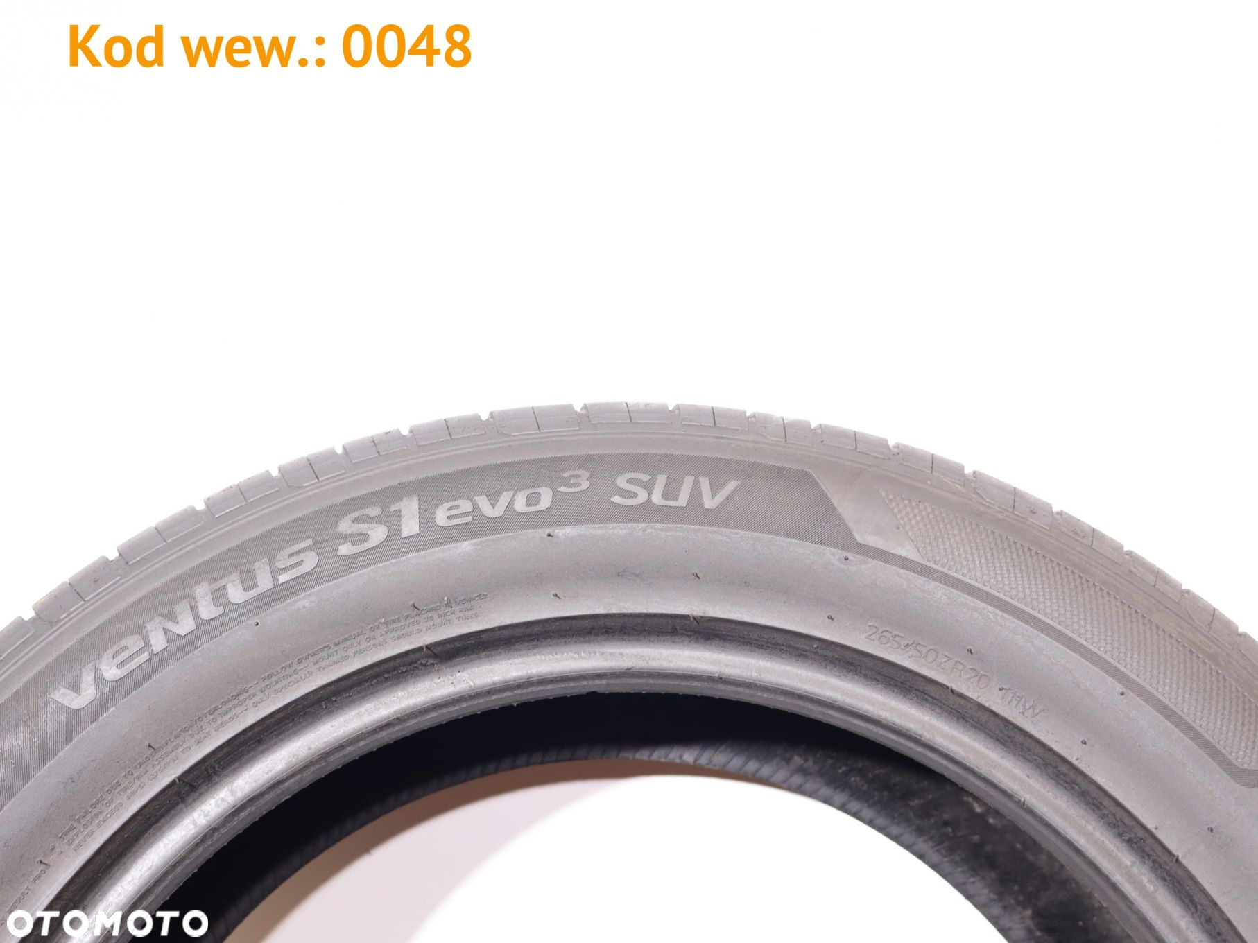 Hankook Ventus S1 evo3 SUV - 265/50 R20 - 5