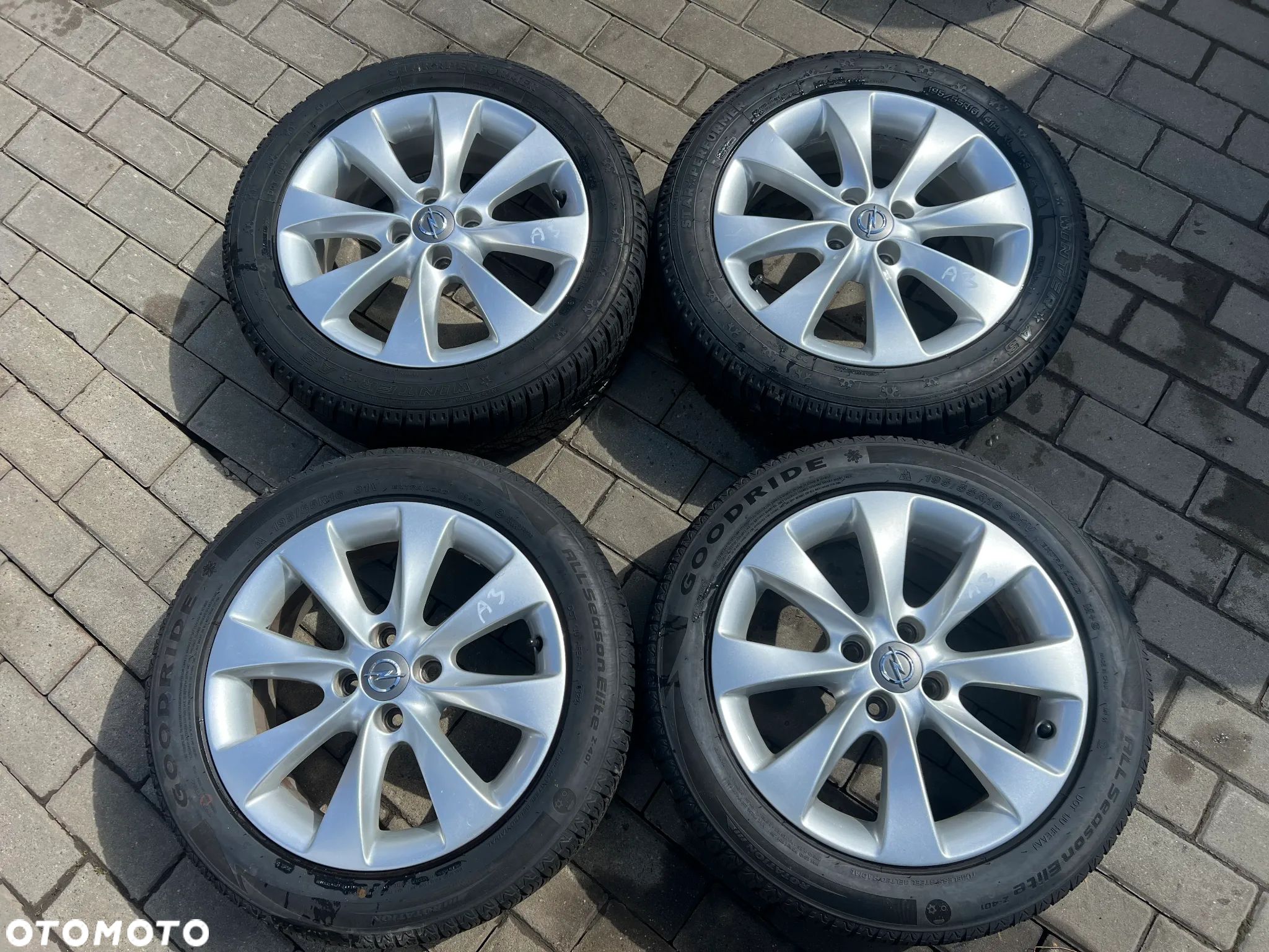 ALUFELGI OPEL 6Jx16" ET40 4x100 + OPONY 2022 I 2019 WS ZIMA - 1