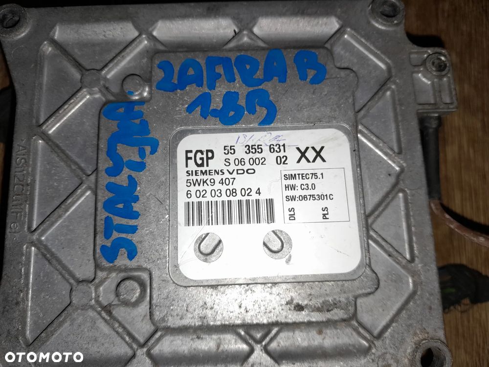 Sterownik silnika OPEL Vectra C Zafira B 02-08r. 1.8 16v 55355631 - 3