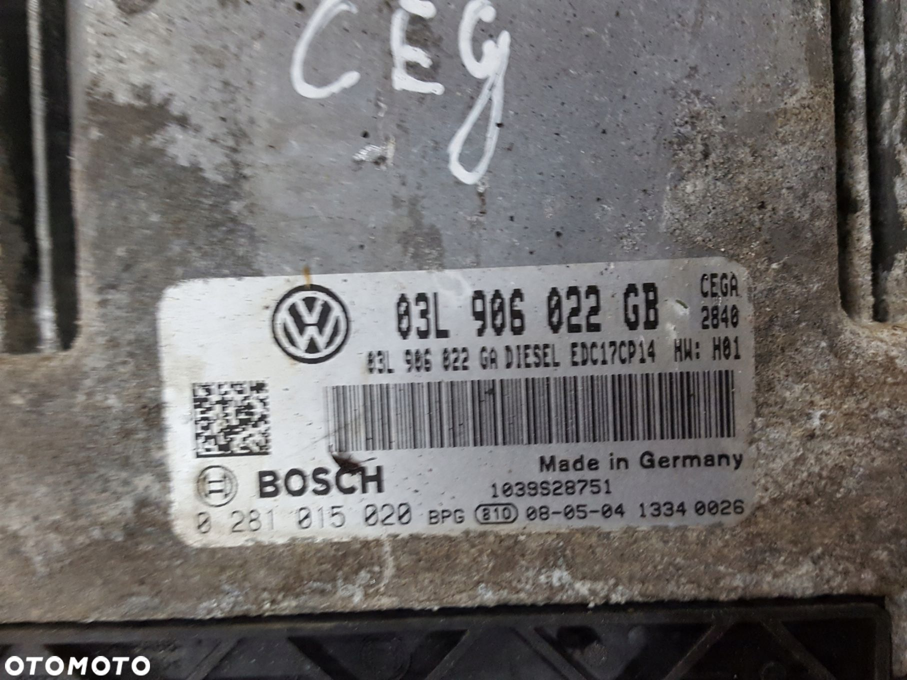 OCTAVIA 2 II 04-08r 2.0 TDI CEG KOMPUTER SILNIKA - 2