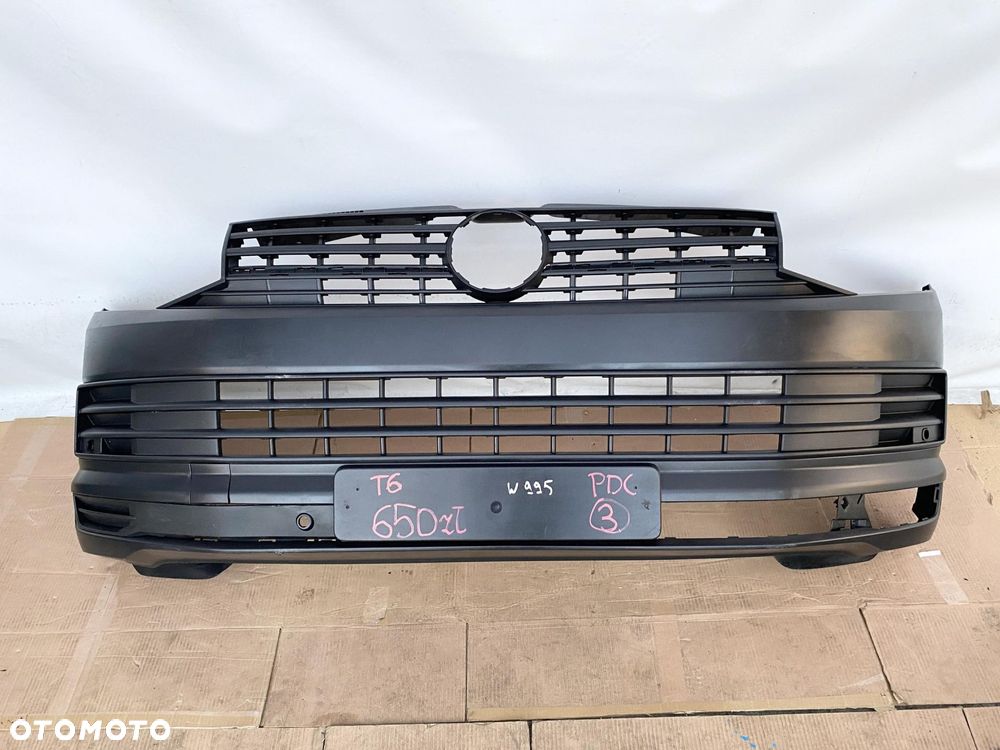 VW T6 Transporter 2015- Zderzak Przedni PDC Przód Oryginał 7E0807221D - 1