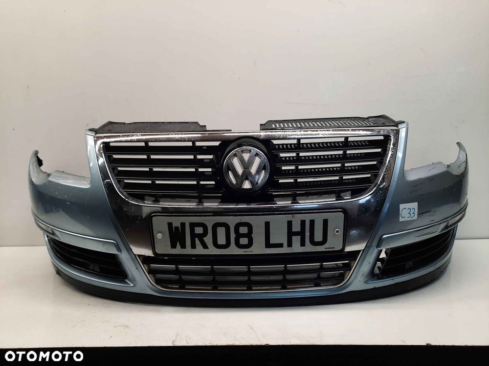 ^ ZDERZAK PRZÓD PRZEDNI DO VW VOLKSWAGEN PASSAT B6 LB5M BŁĘKITNY - 1