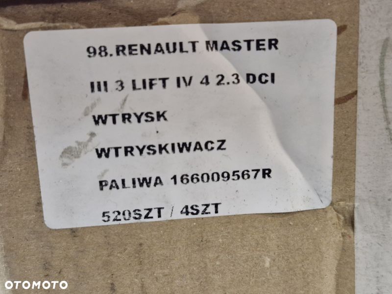 RENAULT MASTER III 3 LIFT IV 4 2.3 DCI WTRYSK WTRYSKIWACZ PALIWA 166009567R - 8