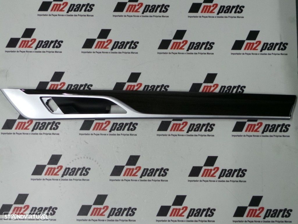 Friso da porta Fineline Direito/Frente Seminovo/ Original BMW Série 7 5141742504... - 1