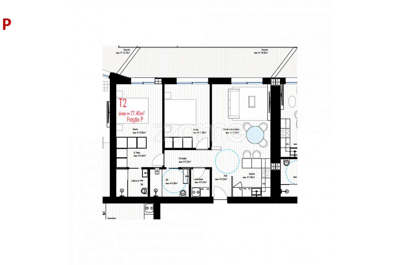 Apartamento T2 c/ Varanda, Freamunde, Paços de Ferreira (Fração P) - Grande imagem: 2/17