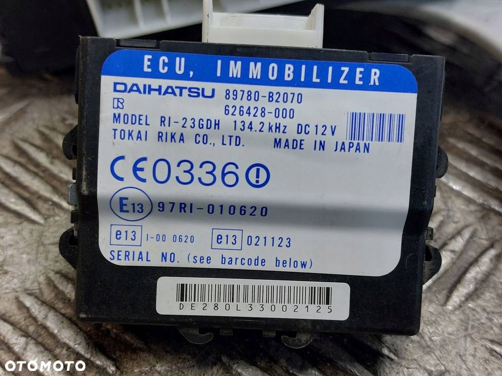 ZESTAW STARTOWY DAIHATSU CUORE VI 1.0 12V 89560-B2190 89780-B2070 - 3