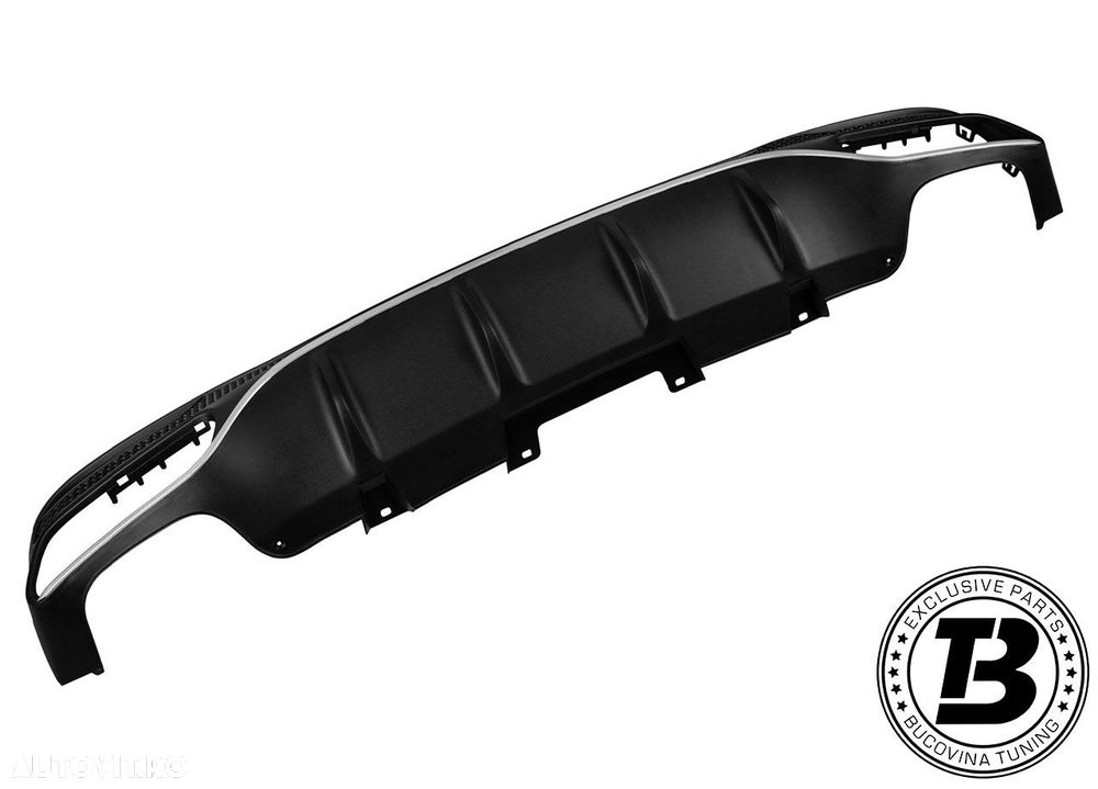 Difuzor Bara Spate cu Ornamente compatibil cu Mercedes GLS X166 GLS63 Design - 2