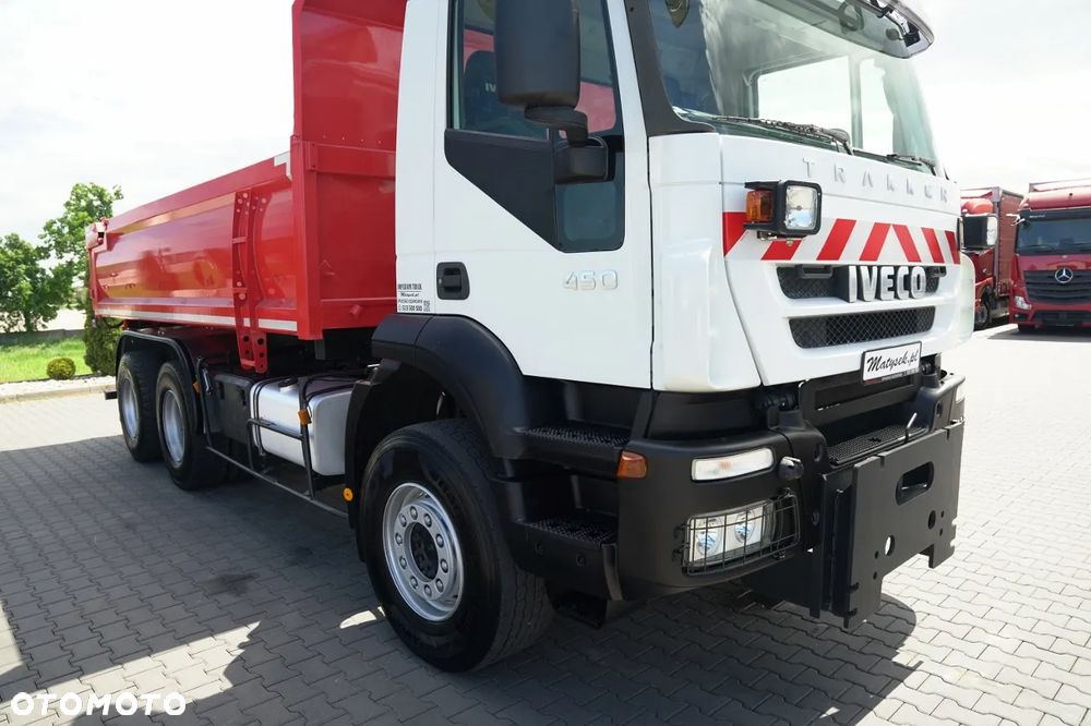 Iveco TRAKKER 450 / 6X4 / WYWROTKA / HYDROKLAPA / HYDROBURTA / BORDMATIC / CZOŁOWNICA / EURO 5 / - 13