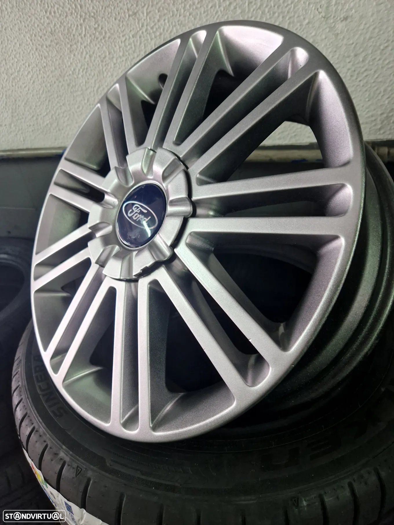 JANTES 17 ORIGINAIS FORD C MAX ANTRACITE USADAS EM BOM ESTADO COM PNEUS USADOS - 2