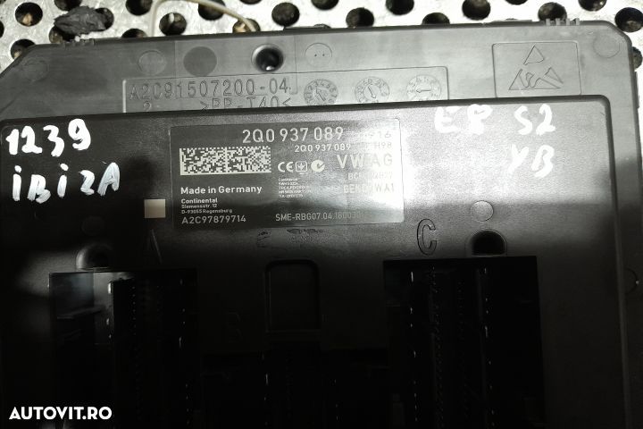 Calculator confort 2Q0937089 2Q0937089 Seat Ibiza 5 KJ [2017 - 2021] - 2