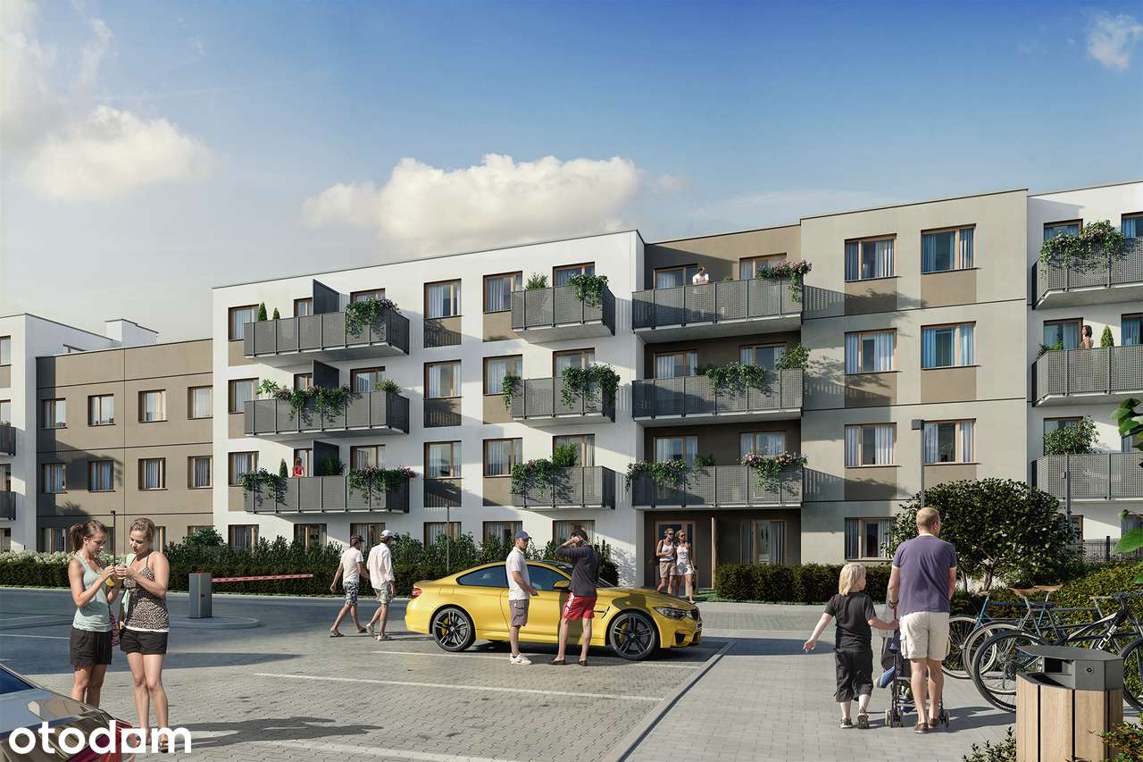 3-pokojowe mieszkanie 61m2 + balkon