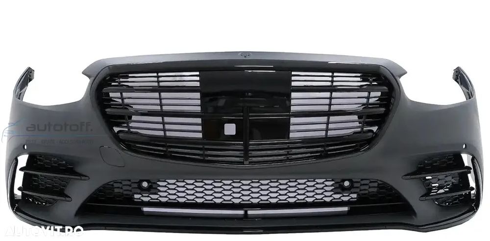 Pachet Exterior compatibil cu Mercedes S-Class W223 Limousine (2020-up) S450 Design Night Package - 2