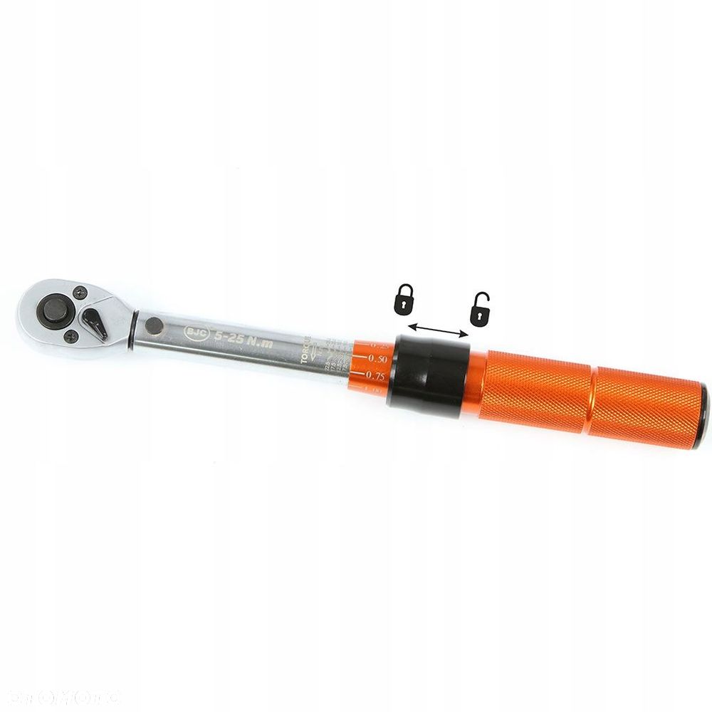 KLUCZ DYNAMOMETRYCZNY BJC 1/4" 5-25 Nm / ZESTAW / CERTYFIKAT KALIBRACJI - 6