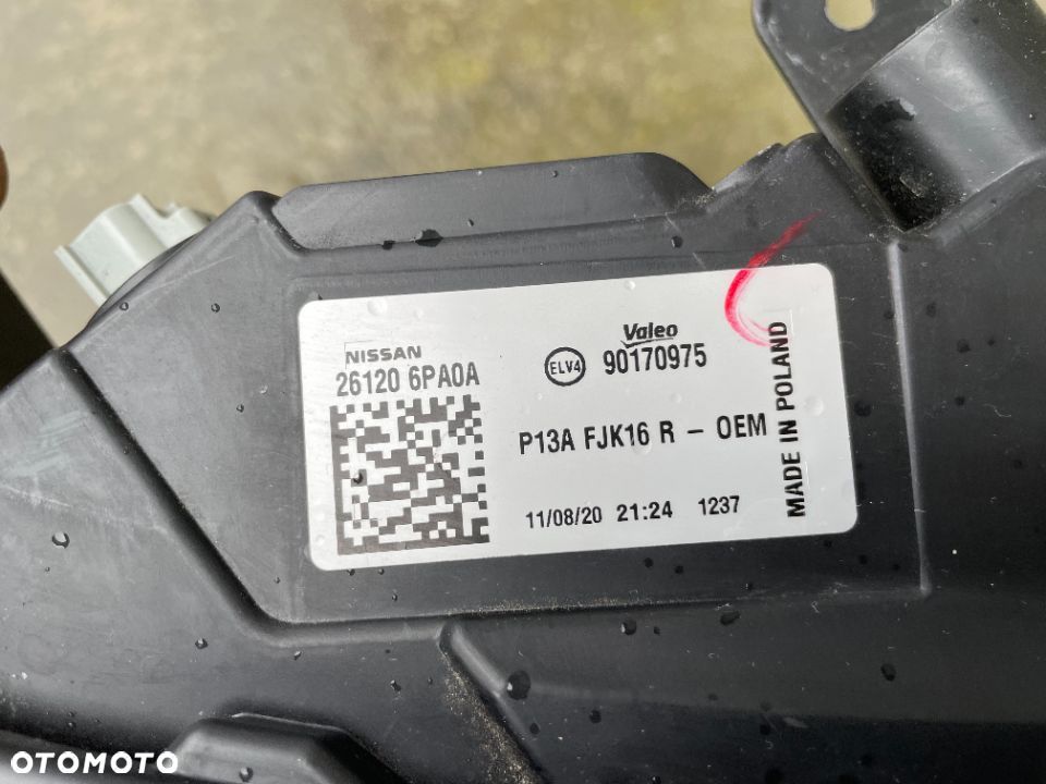 LAMPA DZIENNA PRAWA NISSAN JUKE F16  2019-- LED - 4